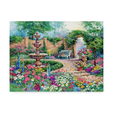 Barbara Mock ' Tranquil Garden' Canvas Art,35x47